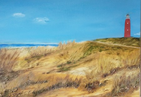 Texel olieverf ,70x50 cm, 2023 Verkocht